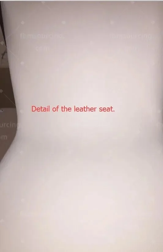 Detail of a cream leather seat