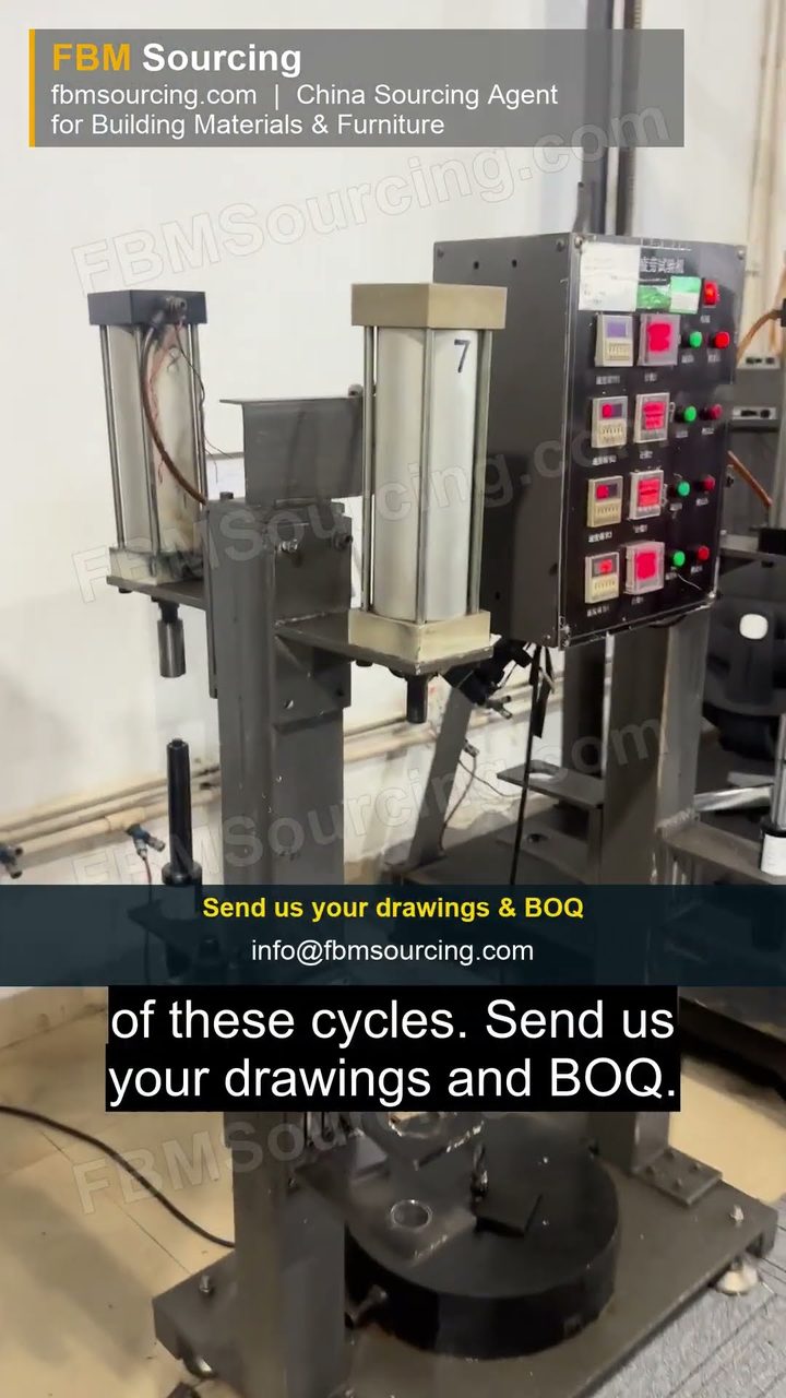 Every height adjustment, counted: gas lift cylinder testing